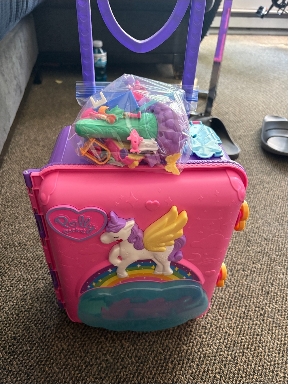 Polly Pocket Resort Suitcase Playset - Pink & Purple